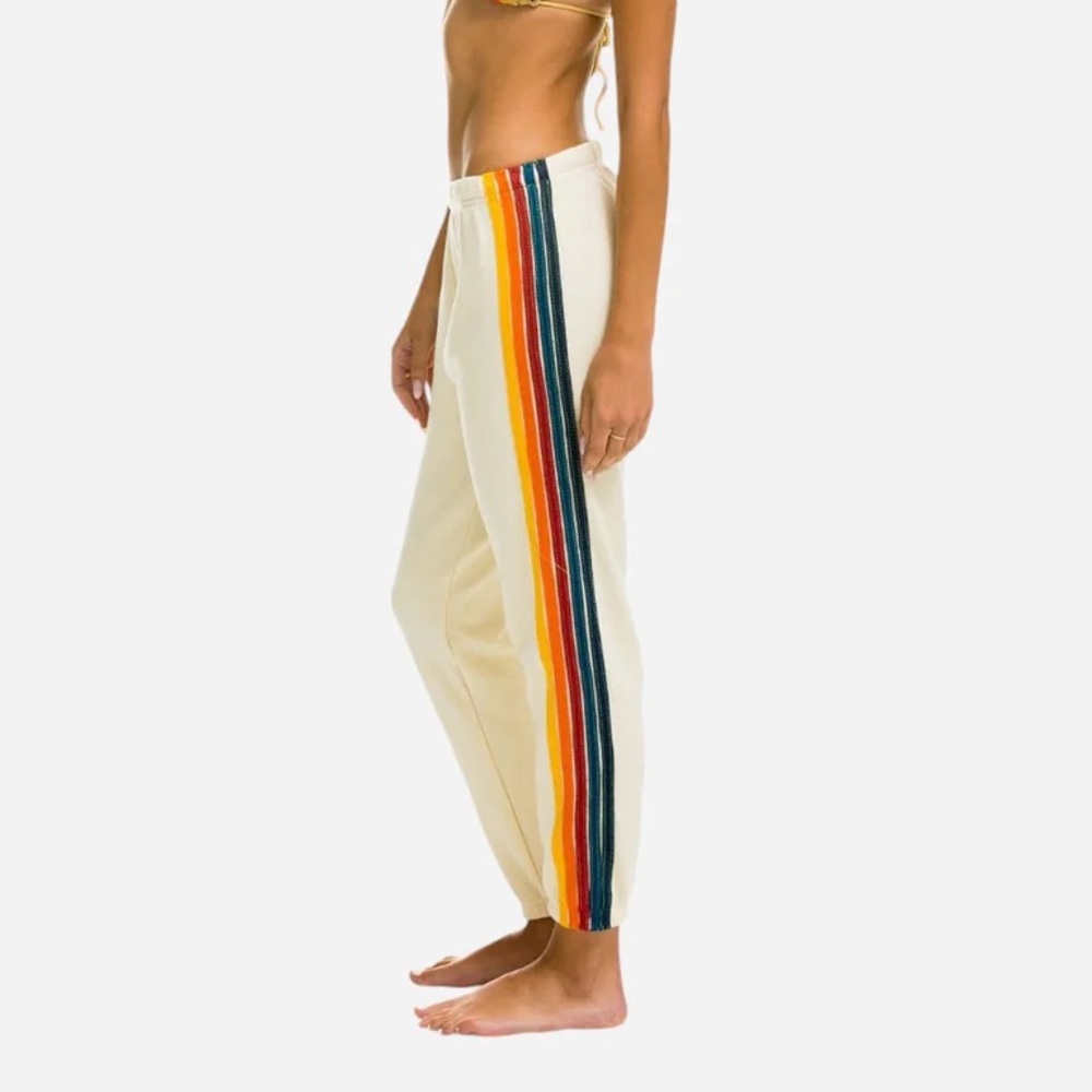 Aviator Nation Cream Lounge Pants